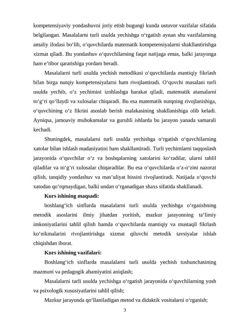 Boshlang'ich sinflarda masalalarni turli usulda yechish metodikasi 3