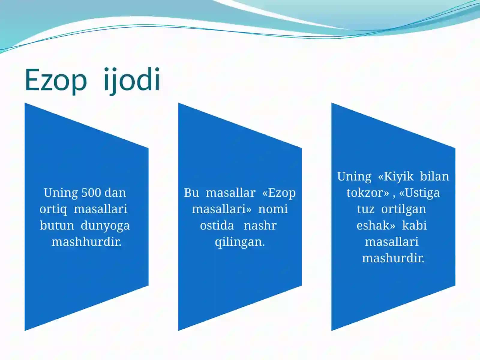 Ezop hayoti va ijodi 3