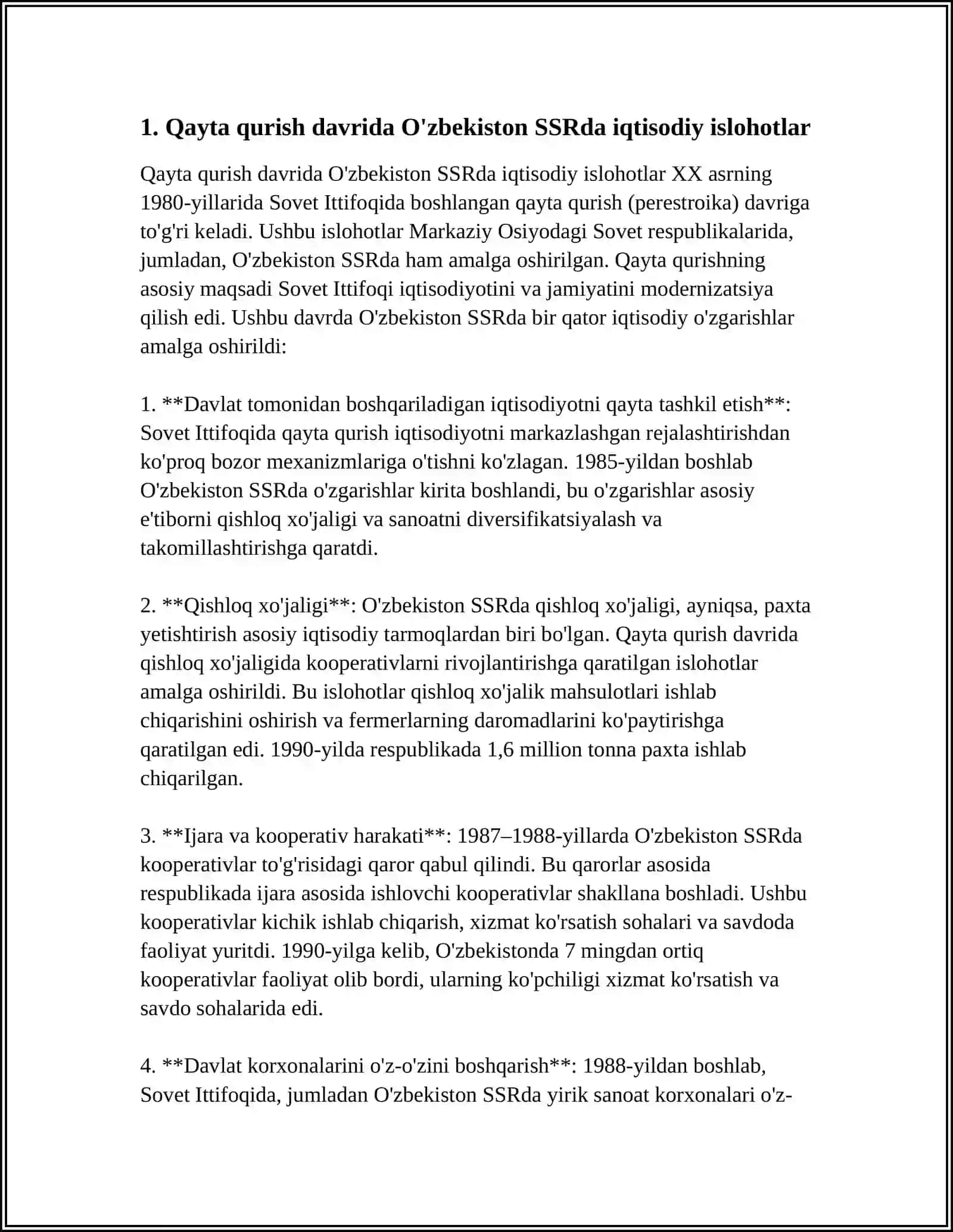 QAYTA QURISH “ YILLARIDA OZBEKISTONDAGI IJTIMOIY-SIYOSIY VAZIYAT 3