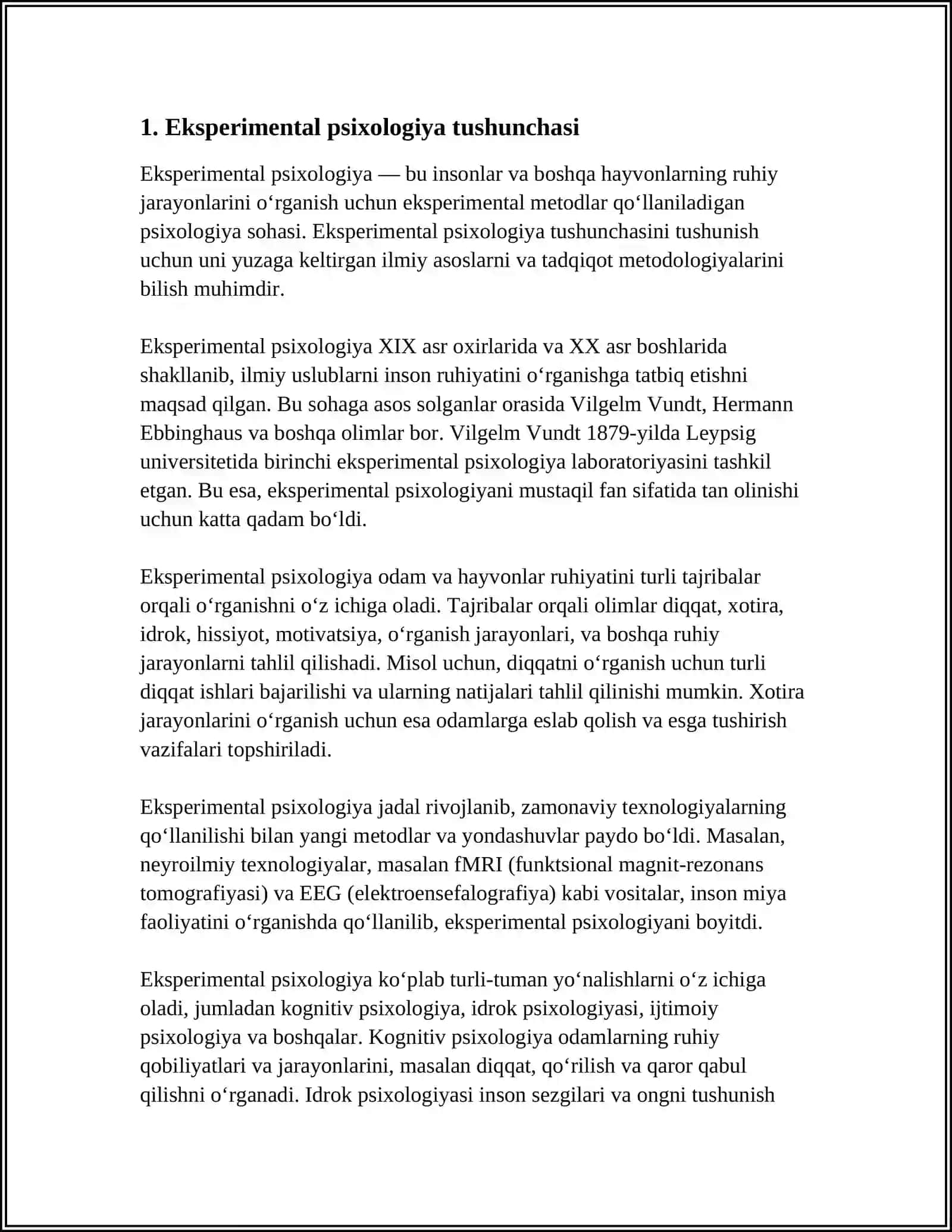 EKSPERIMENTAL PSIXOLOGIYADA NAZARIYA VA UNING TUZULISHI HAQIDA SLAYD 3