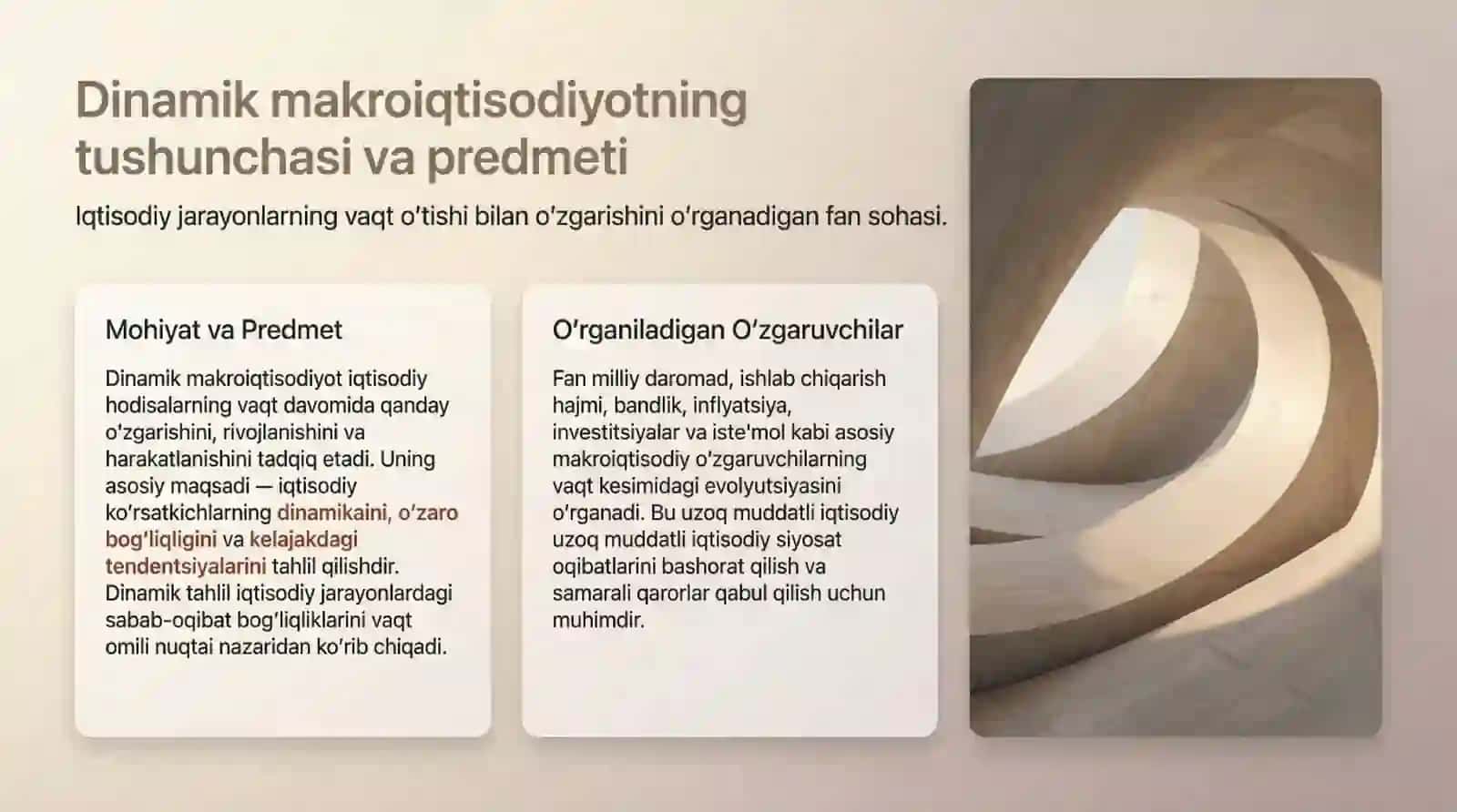 Dinamik makroiqtisodiyotning mohiyati 3