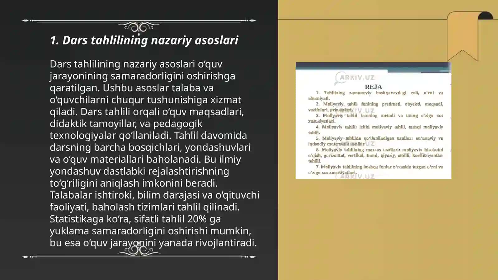 Dars tahlilining nazariy asoslari 3