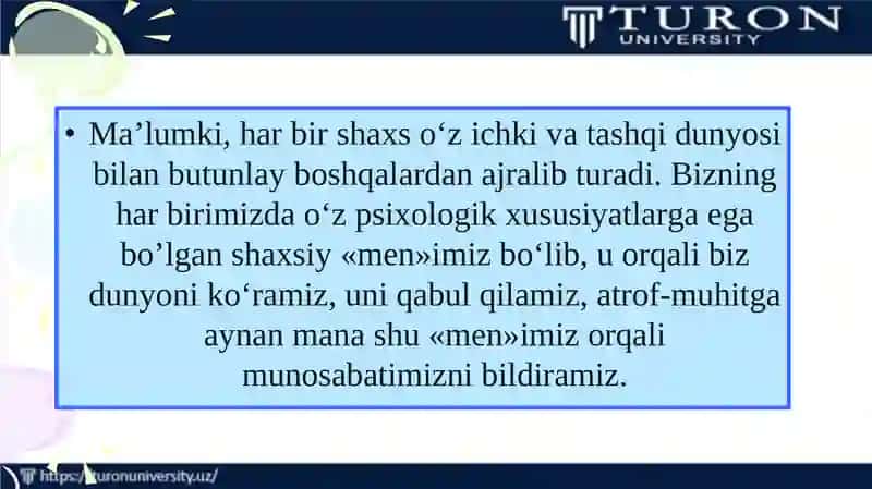 XARAKTER VA TEMPERAMENTREJA 3