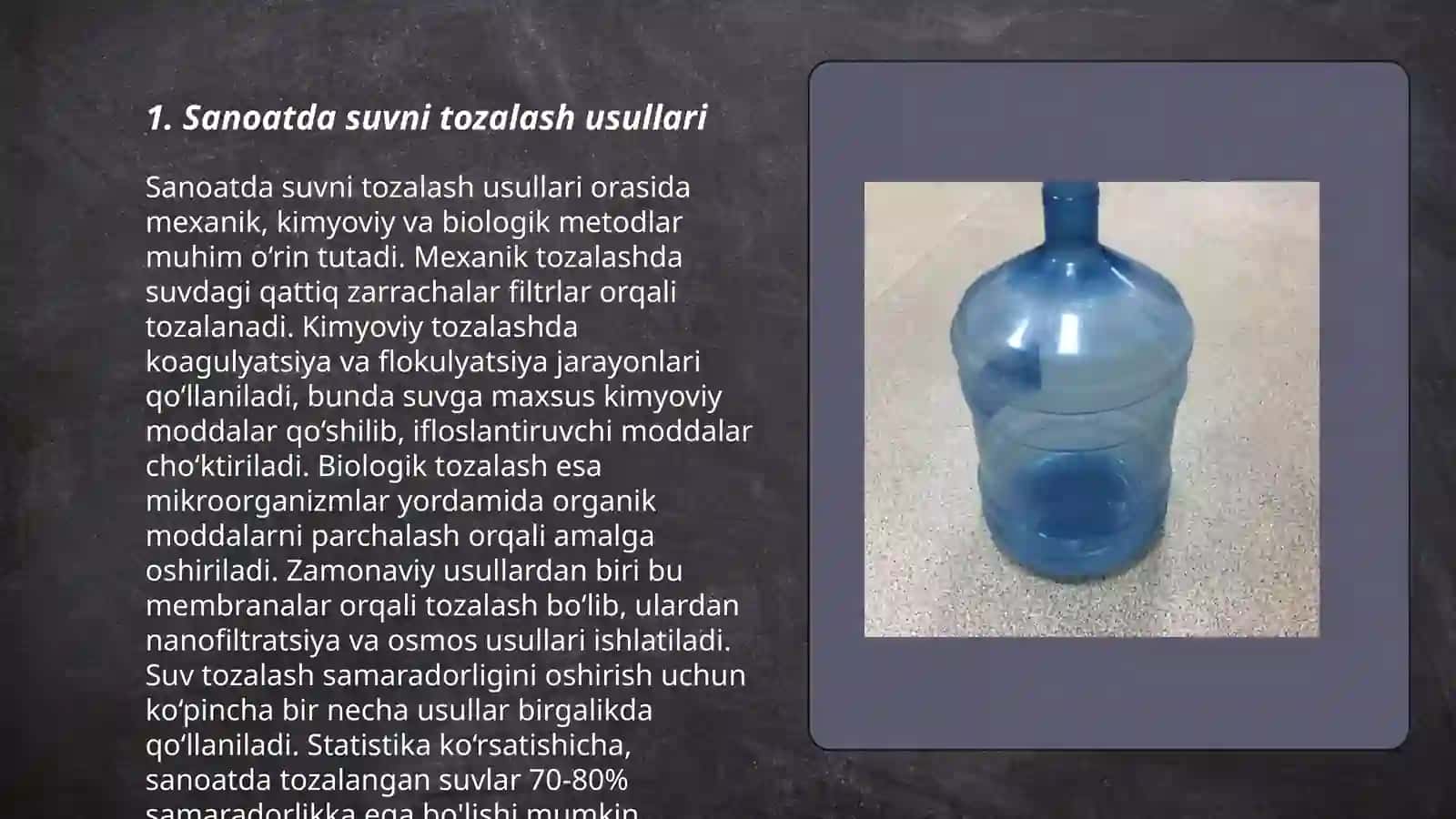 Sanoatda suvni tozalash 3