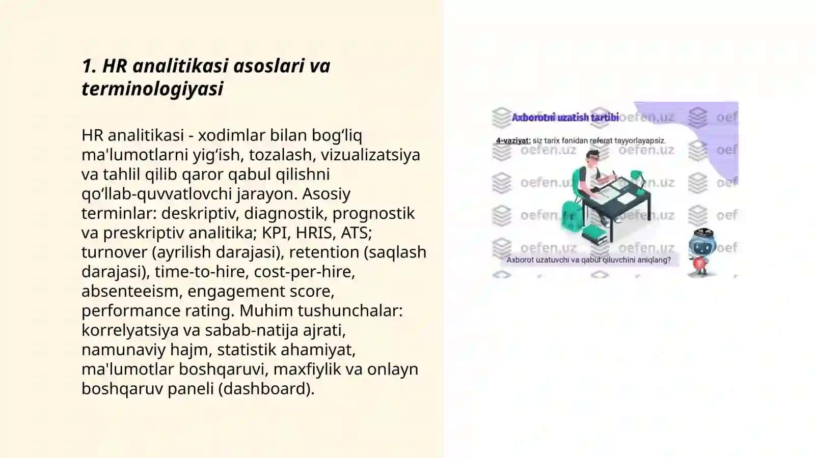 HR analitikasi va raqamli texnologiyalar 3