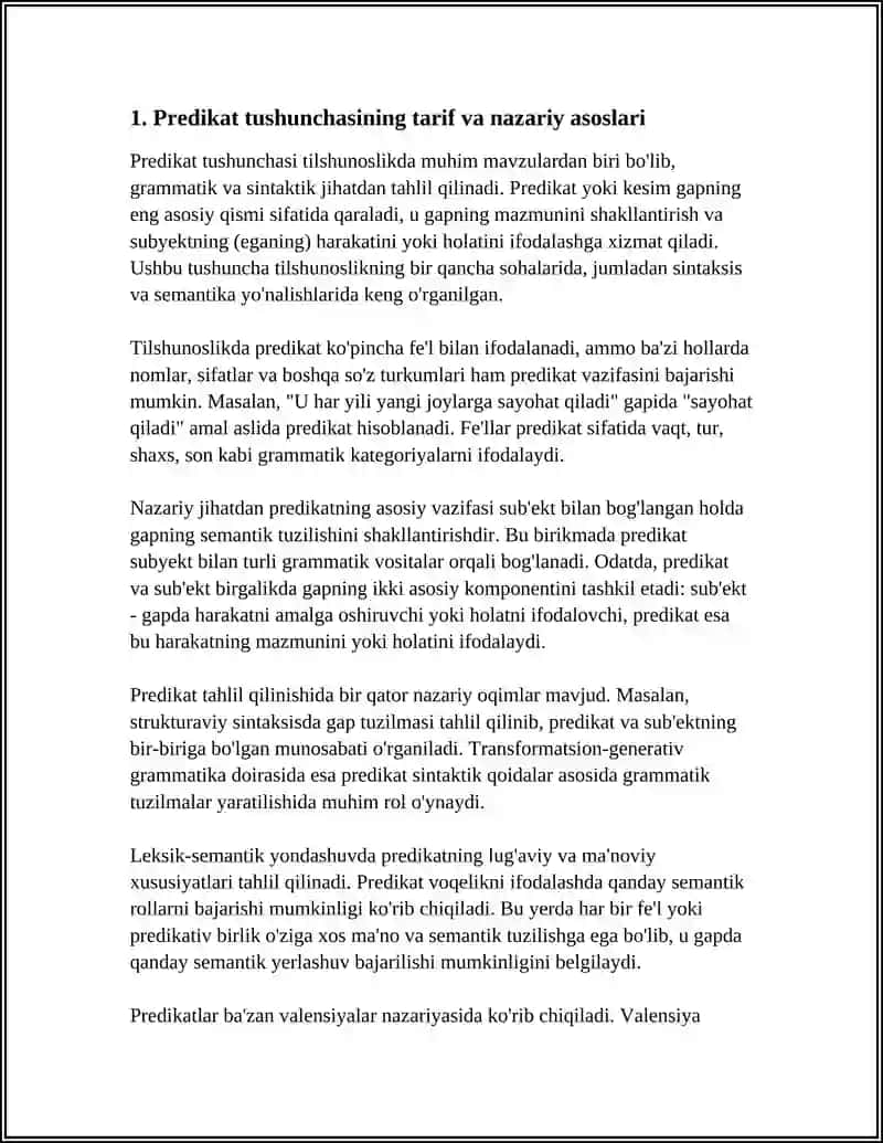 PREDIKAT TUSHUNCHASI 3
