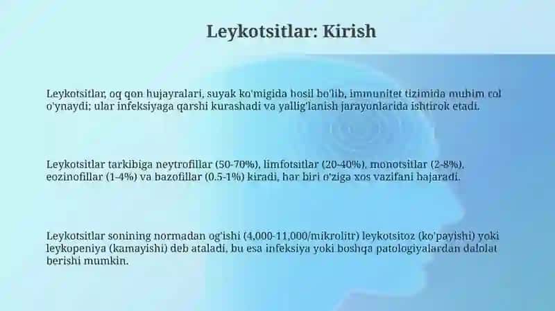 Leykotsitlar.Qonguruhlari.Rezusfaktor.Qonquyishasoslari 3