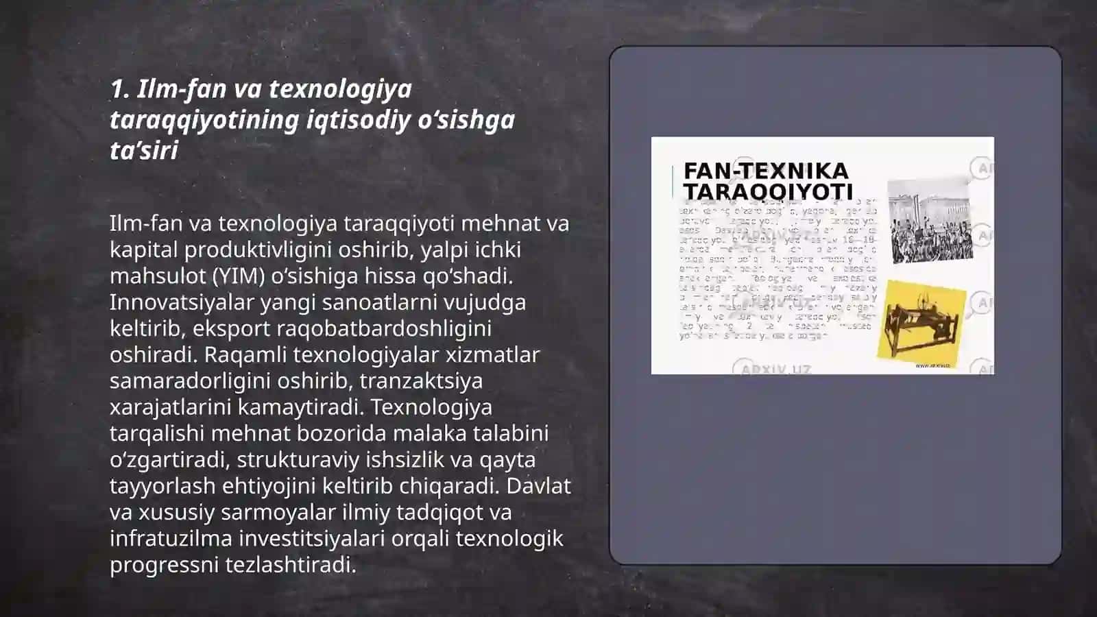 Jahondagi ilm-fan taraqqiyot va iqtisodiyot 3