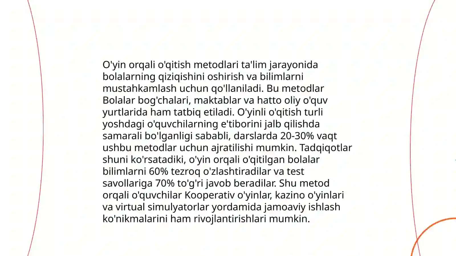 O'yin orqali o'qitish metodlari 3