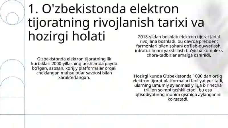 O'zbekistonda elektron tijoratning rivojlanish tarixi va hozirgi holati 3