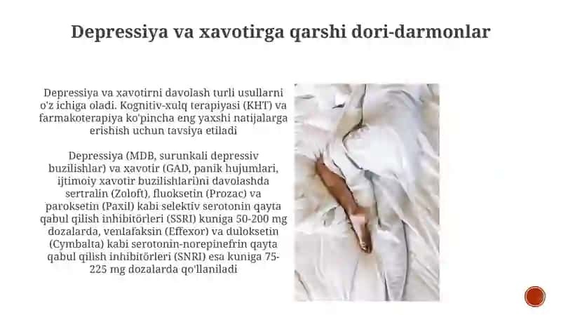 Depressiya va xavotirga qarshi dori-darmonlar 3
