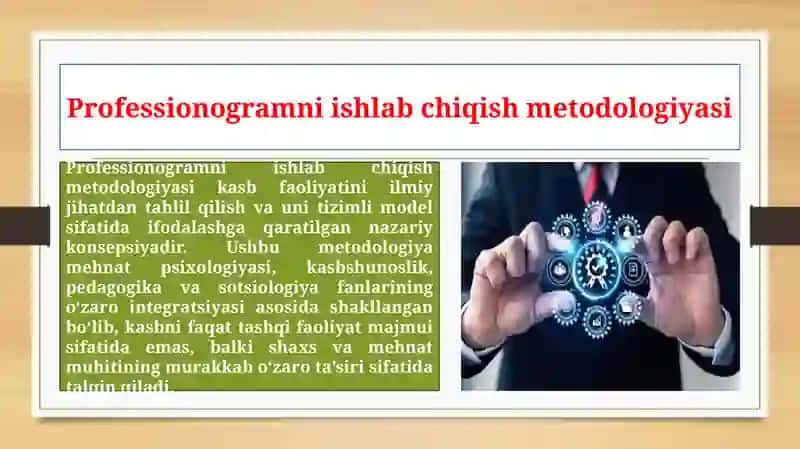 Professiogrammani ishlab chiqish metodikasi 3
