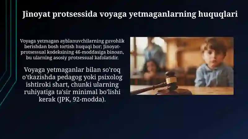 Voyaga yetmaganlarning jinoyat huquqidagi majburiyatlari 3