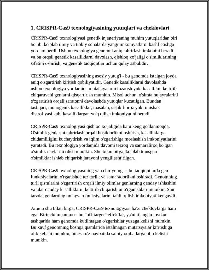 GENETIK INJENERIYA YUTUQLARI VA MUAMMOLARI 3