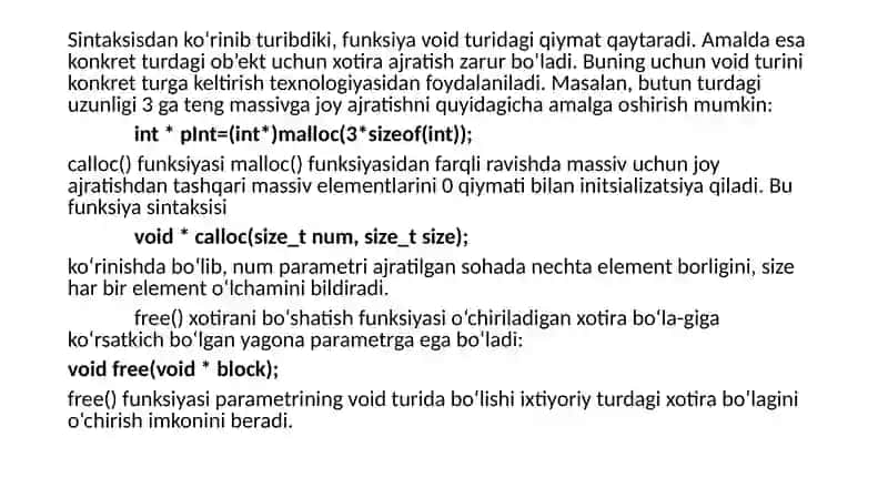 C++ tilida dinamik massivlar 3