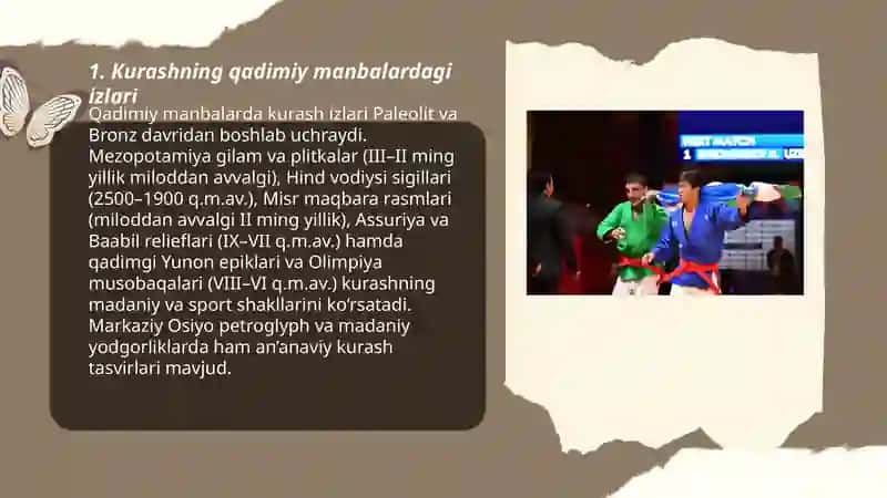 Kurashning kelib chiqish tarixi va rivojlanishi 3