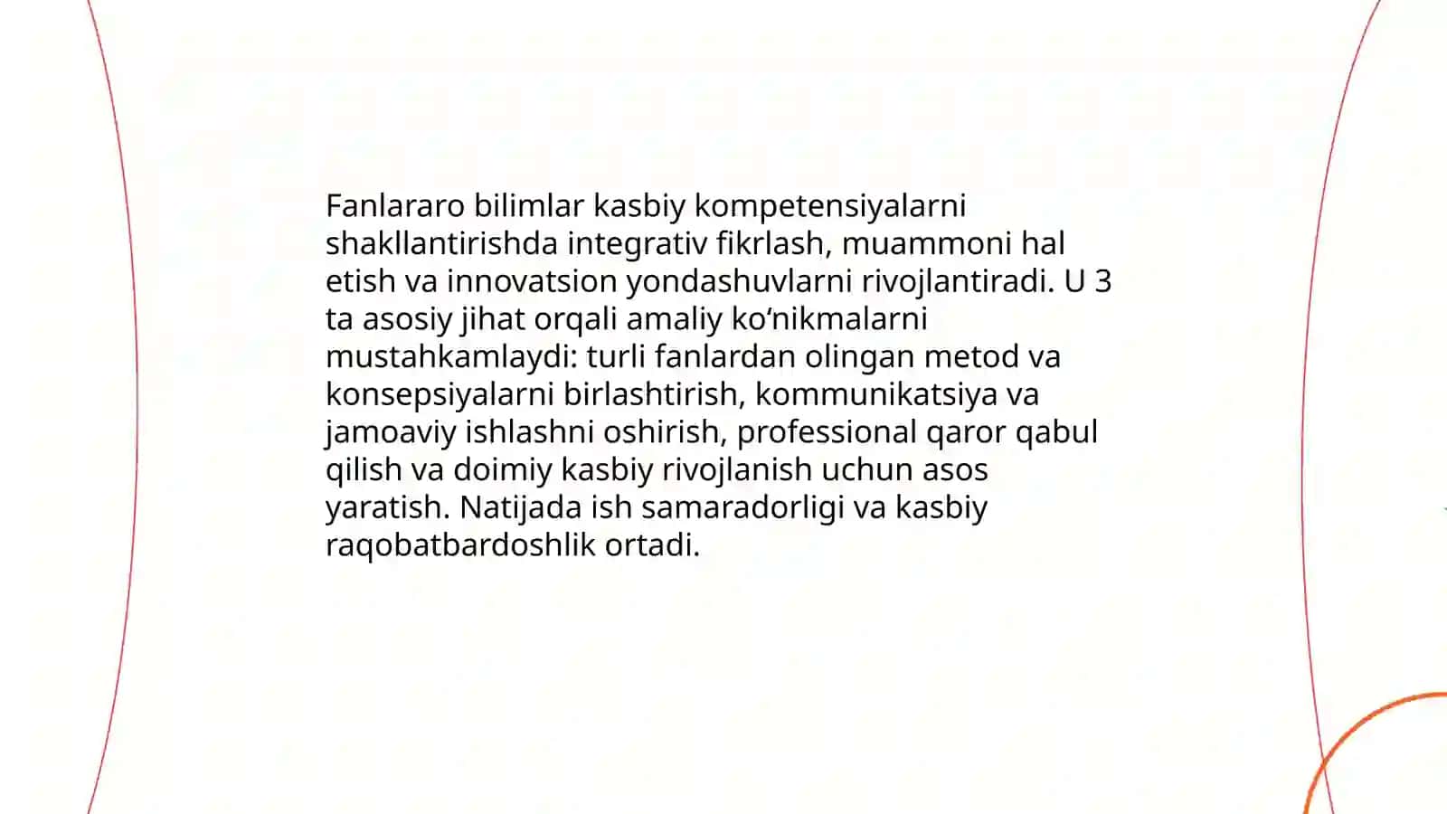 Ish joyida fanlararo bilimlar asosida jamoaviy hamkorlikni rivojlantirish 3