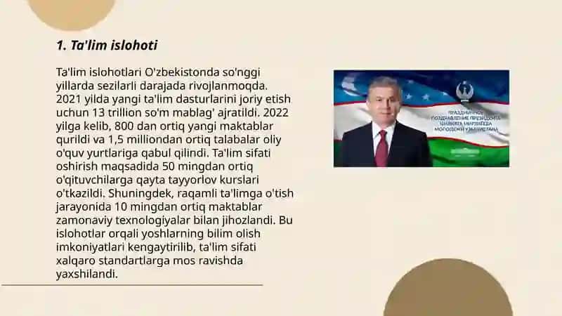 Ta'lim islohoti 3