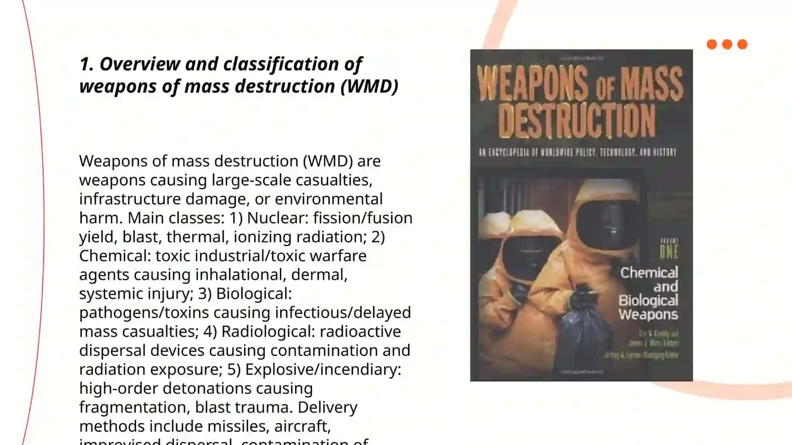 Classification of weapons of mass destruction 3