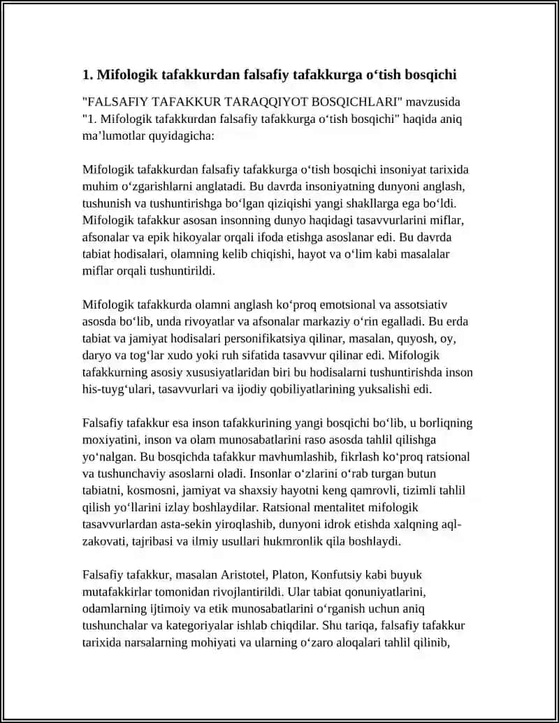 FALSAFIY TAFAKKUR TARAQQIYOT BOSQICHLARI 3