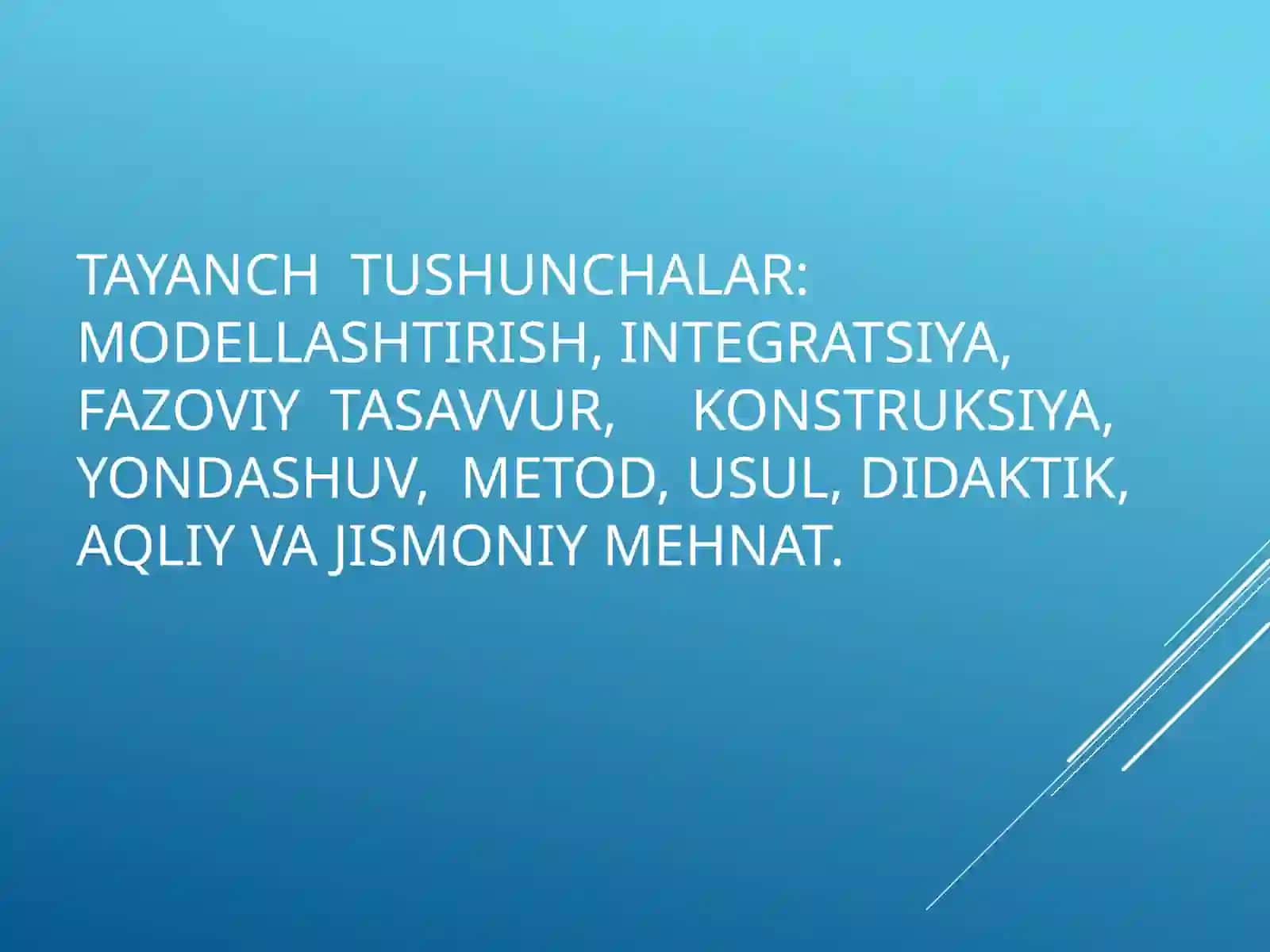 Boshlang’ich texnologiya darslarining integratsiyalashuvi 3