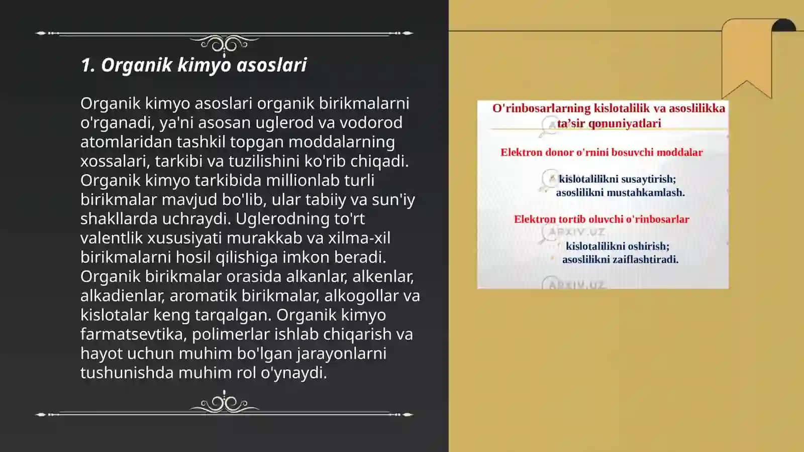 Organik kimyo asoslari 3