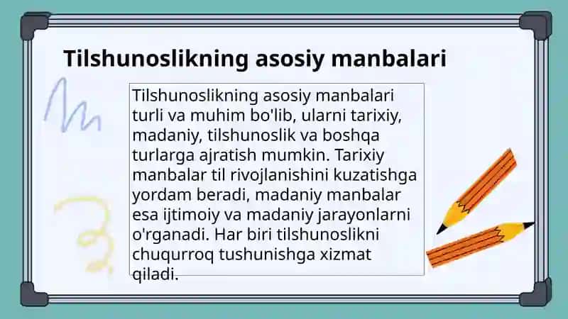 Tilshunoslikning Boyish Manbalarini O'rganish 3