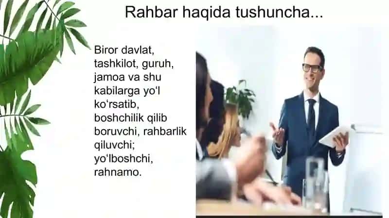 Rahbarlik ustozligi 3