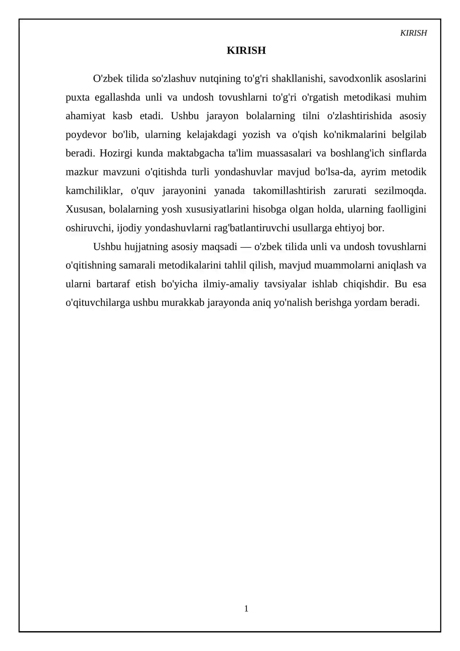 3- sinfda unli va undosh tovushlarni o’qitish metodikasi 3