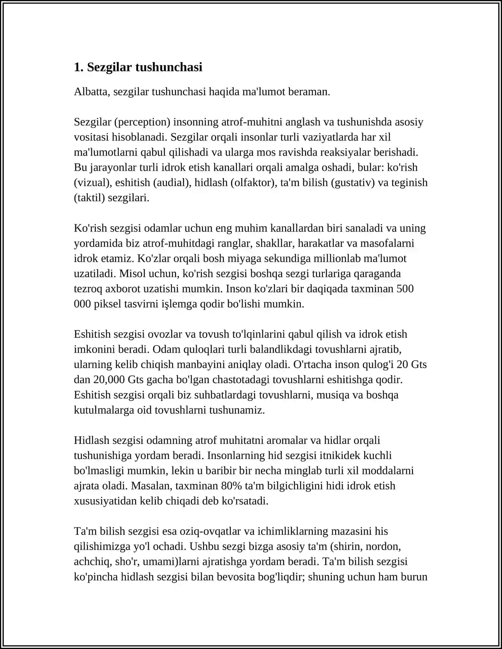 SEZGILAR HAQIDA UMUMIY TUSHUNCHA VA UNING NERV-FIZIOLOGIK ASOSLARI 3