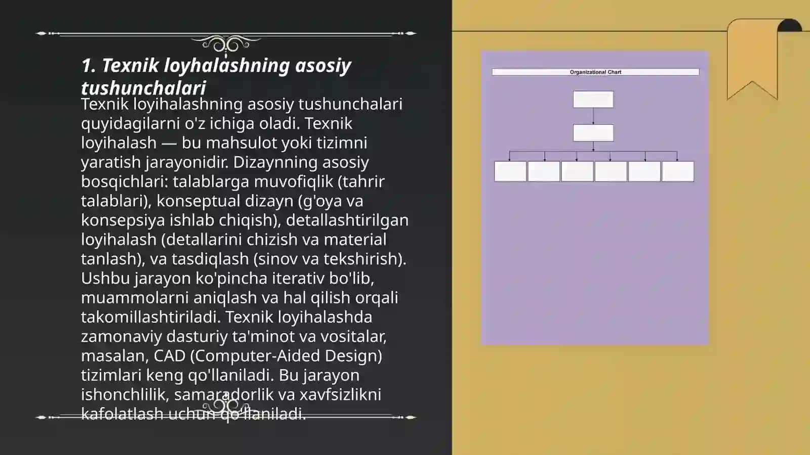 Texnik loyhalash darslarini tashkil etish 3