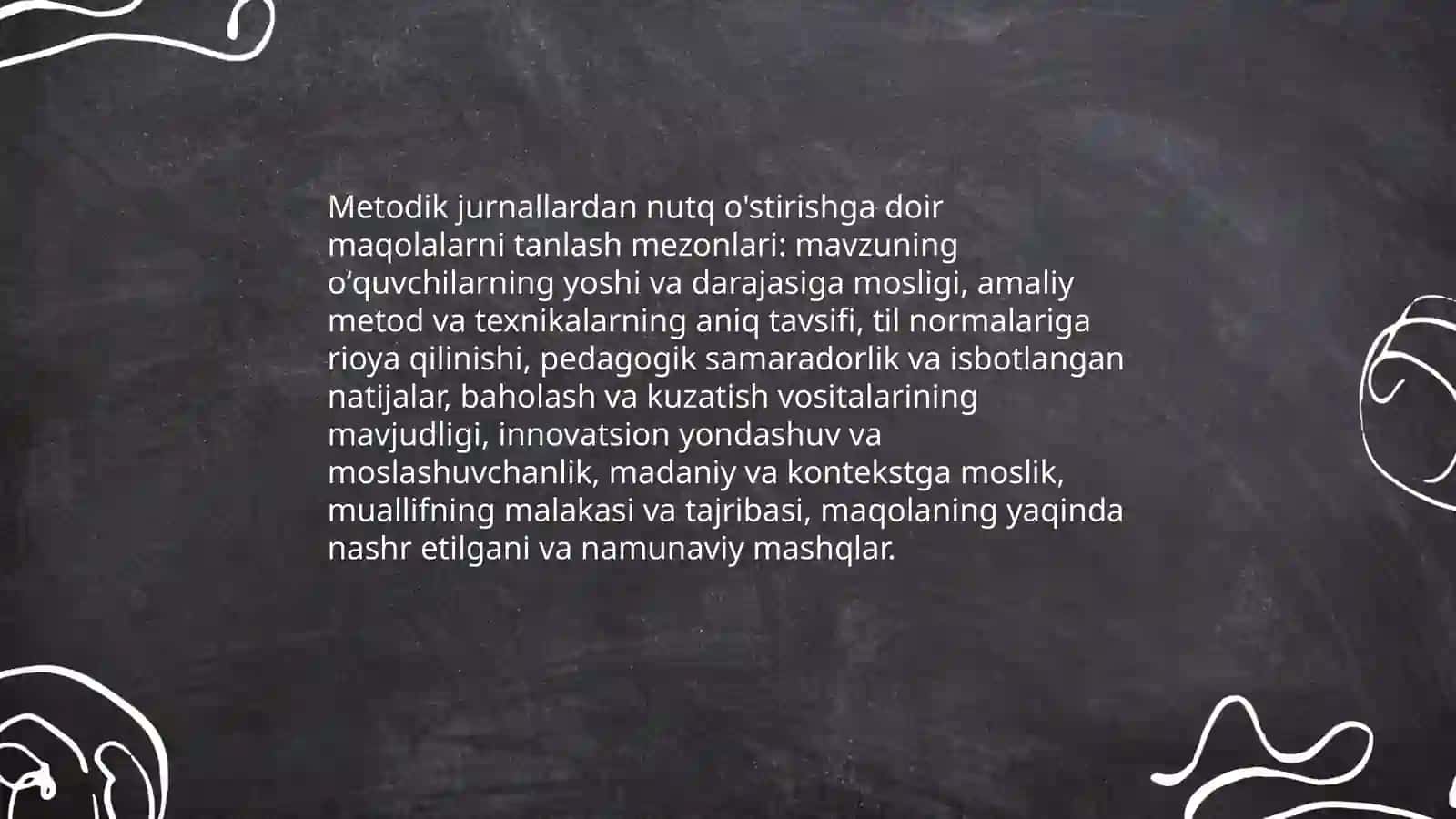 Metodik jurnallardan nutq o'stirishga doir maqolalar bilan tanishish 3