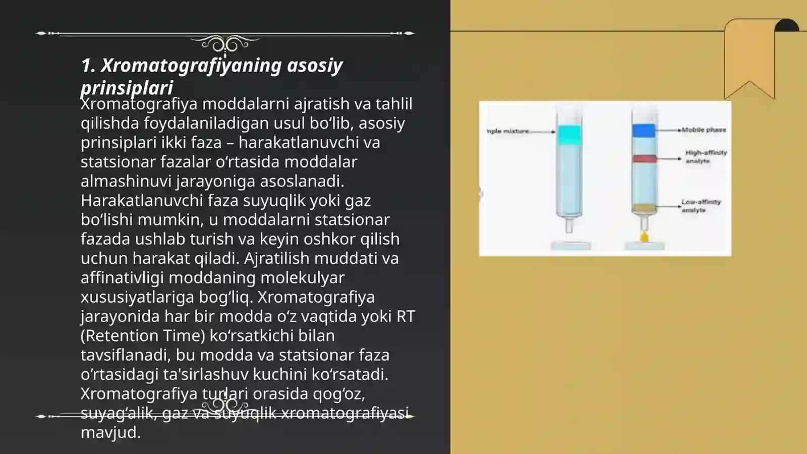 Xromotografiya yordamida oqsil tarkibini aniqlash 3