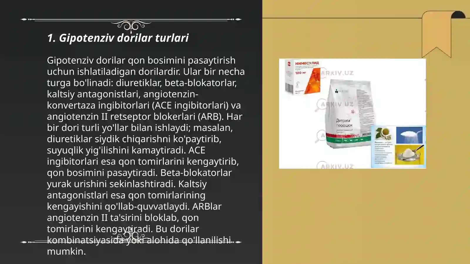 Gipotenziv dori vositalari 3