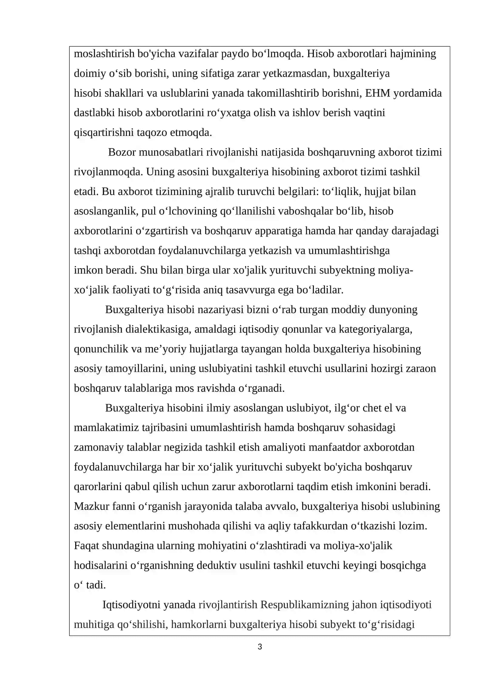 Bozor munosabatlari rivojlanishi natijasida boshqaruvning axborot tizimi 3