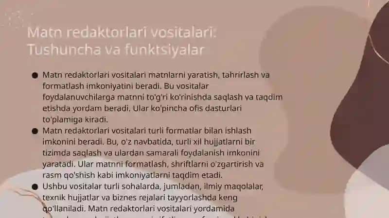Texnik Axborotlarni Qayta Ishlash 3
