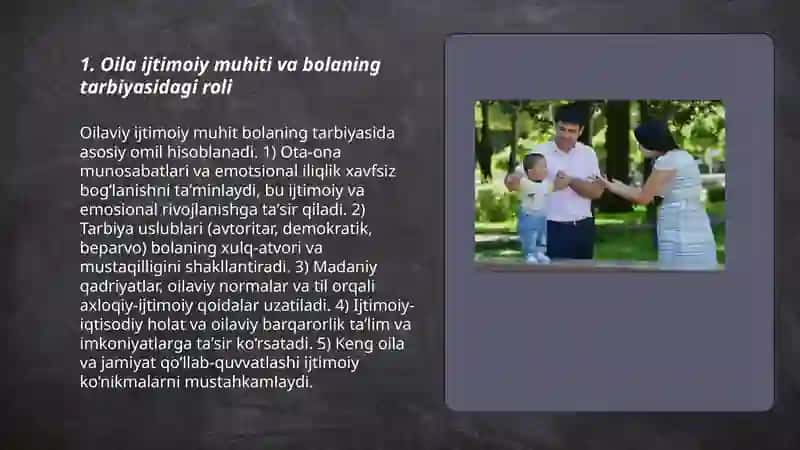 Bolani tarbiyalash 3