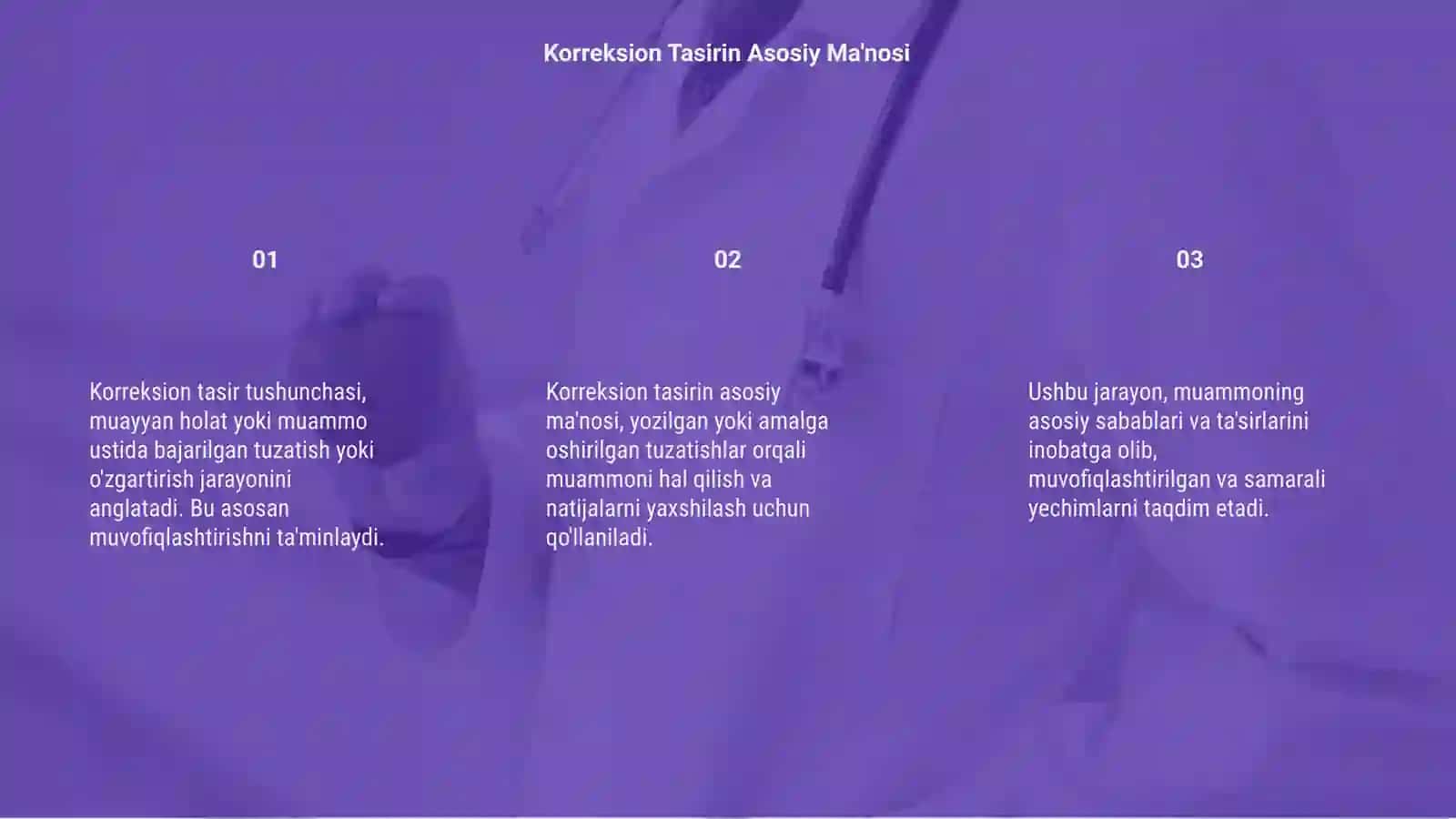 Korreksion tasir 3