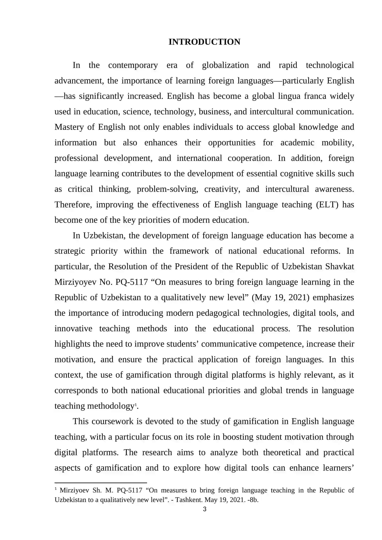 GAMIFICATION IN ENGLISH LANGUAGE TEACHING 3