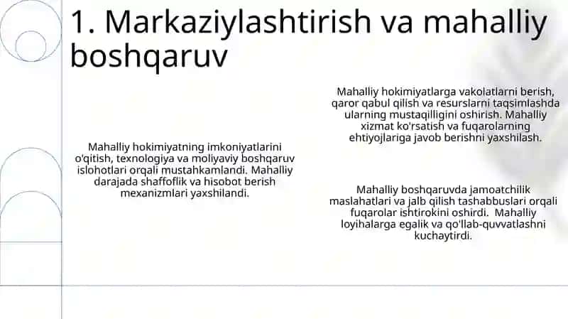 Markaziylashtirish va mahalliy boshqaruv 3