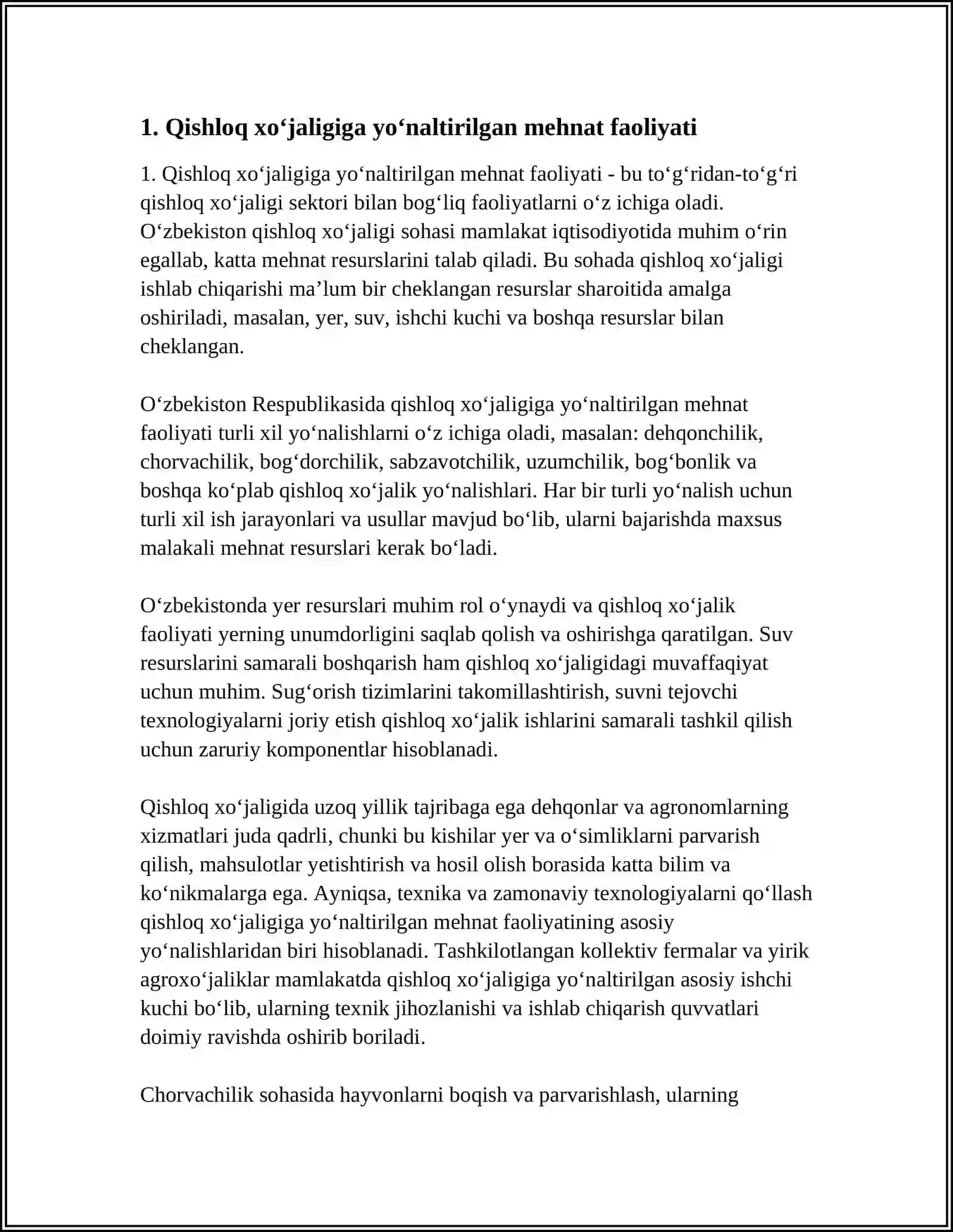 Qishloq xo‘jaligiga yo‘naltirilgan mehnat faoliyati 3