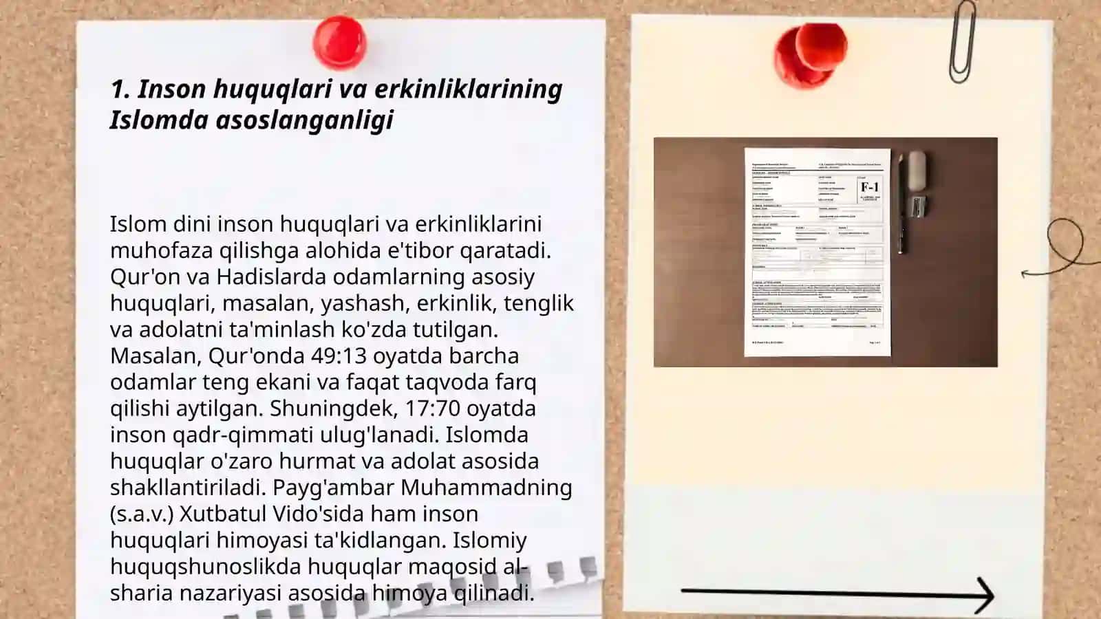 Islomda inson huquq va erkinliklarini taminlashning oʻziga xos jihatlari 3