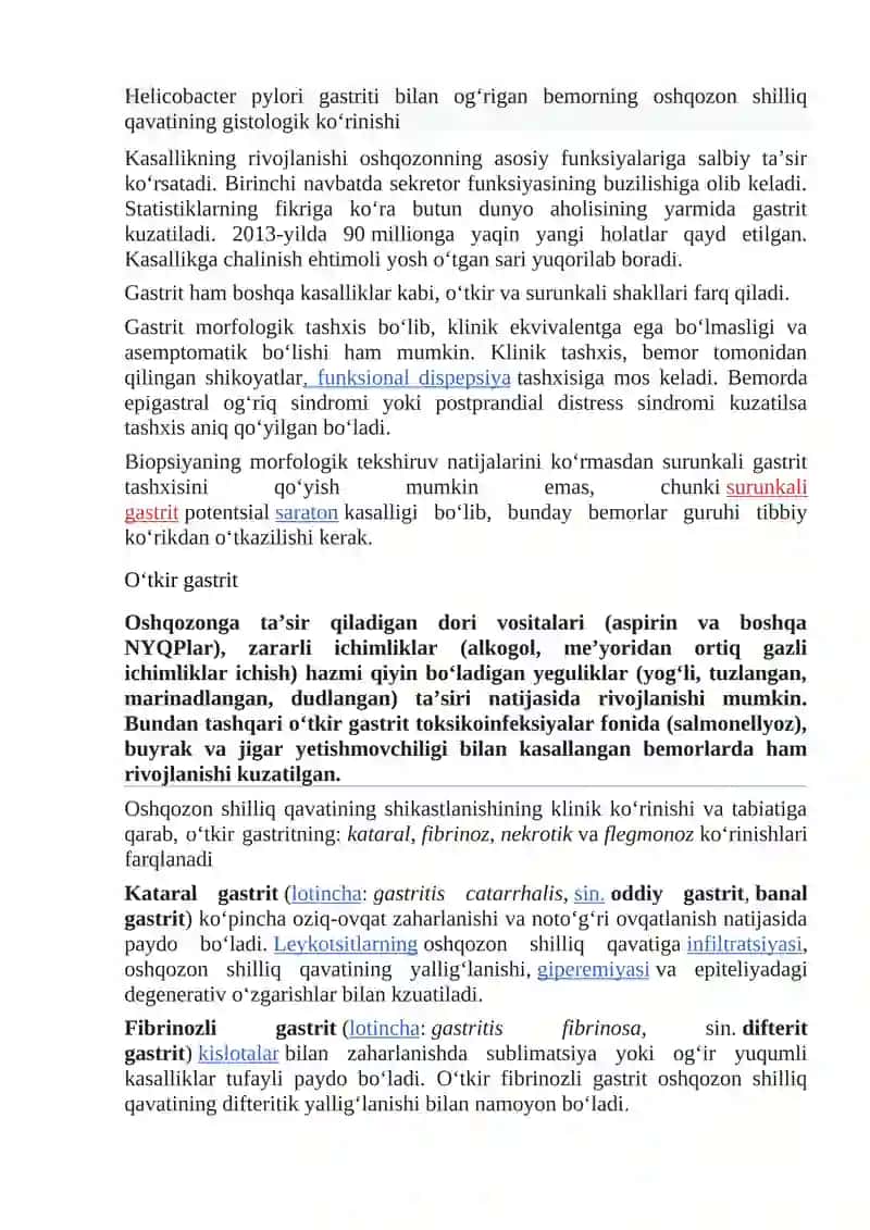 O`tkir surunkali gastrit kasalligi 3