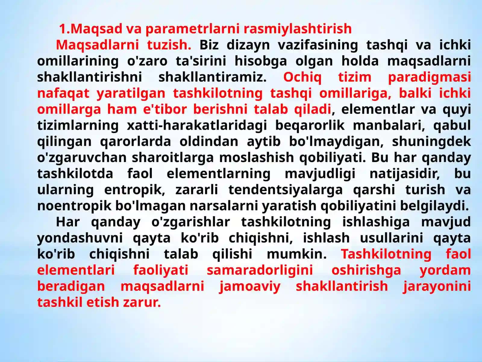 AXBOROT-BOSHQARUV TIZIMLARINING TASHKILIY QISMLARI Maruza №13 3