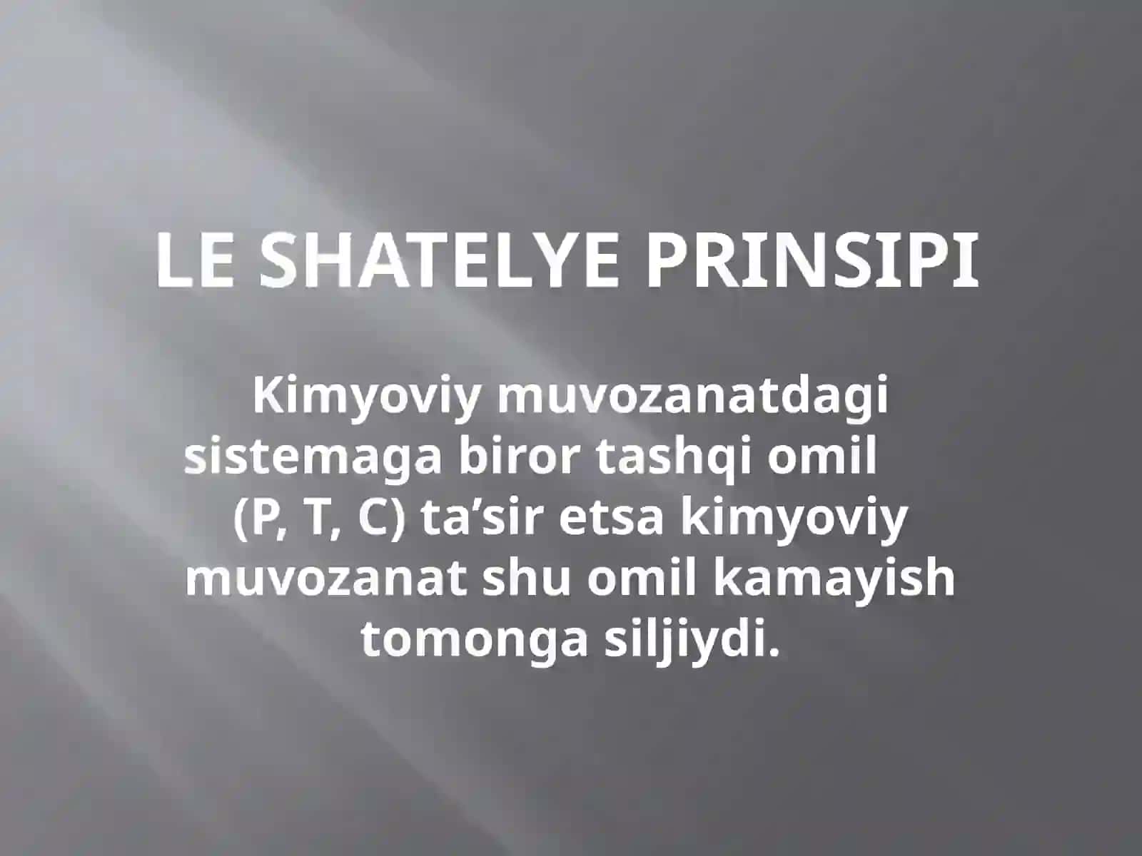 kimyoviy  muvozanatga  ta’sir   etuvchi  omillar 3