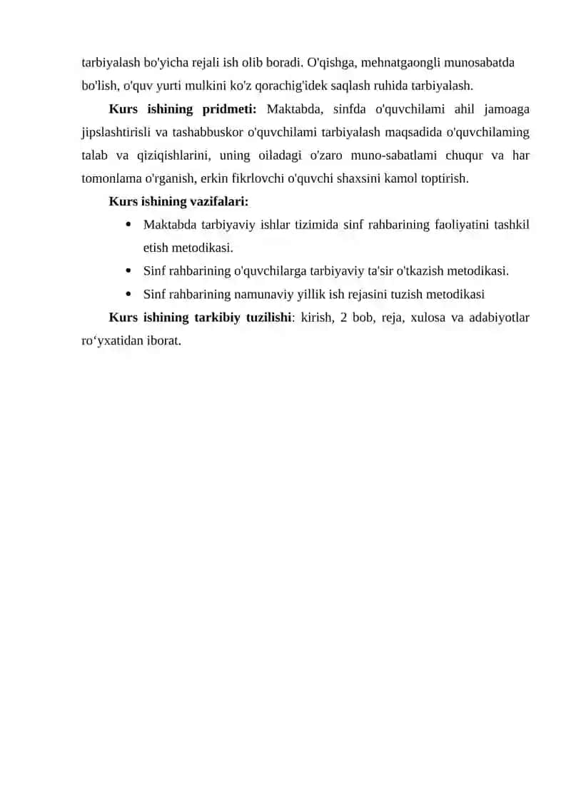 SINF RAHBARINING NAMUNAVIY YILLIK ISH REJASINI TUZISH METODIKASI 3