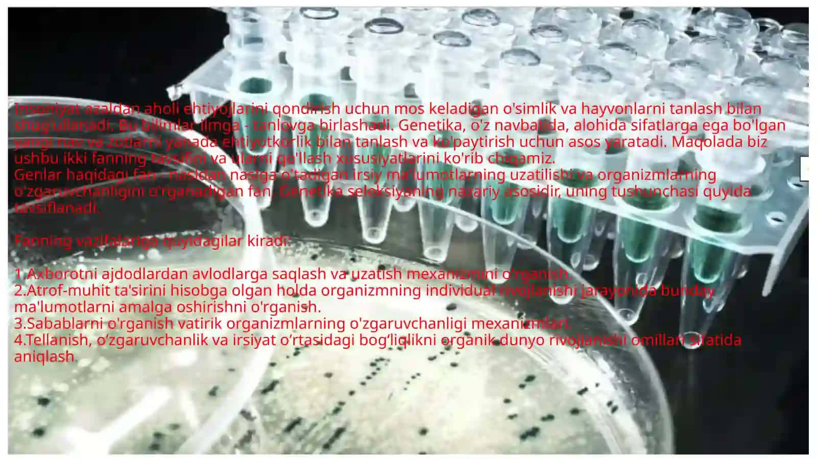 Genetika fani seleksiyaning nazariy asosi 3