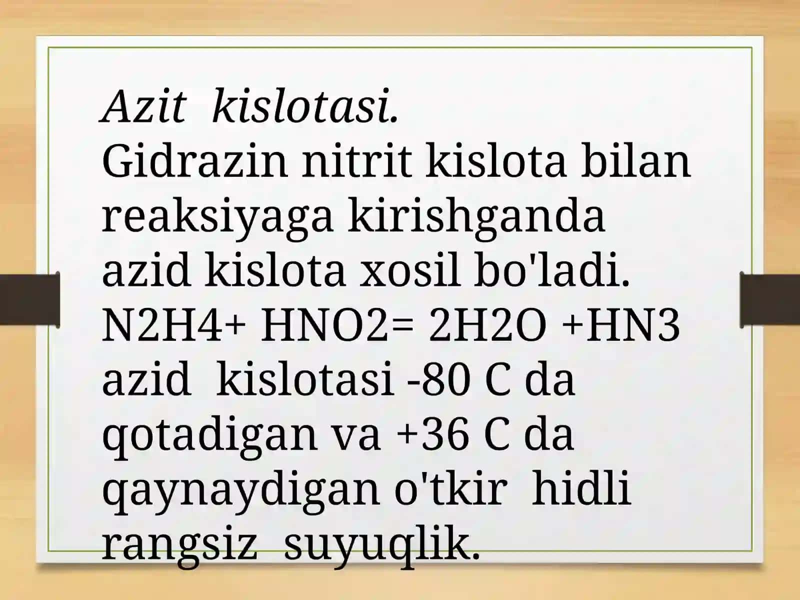 Kimyo yo'nalishi KIM-21 guruhi talabasi Abdurashidova Nilufar 3