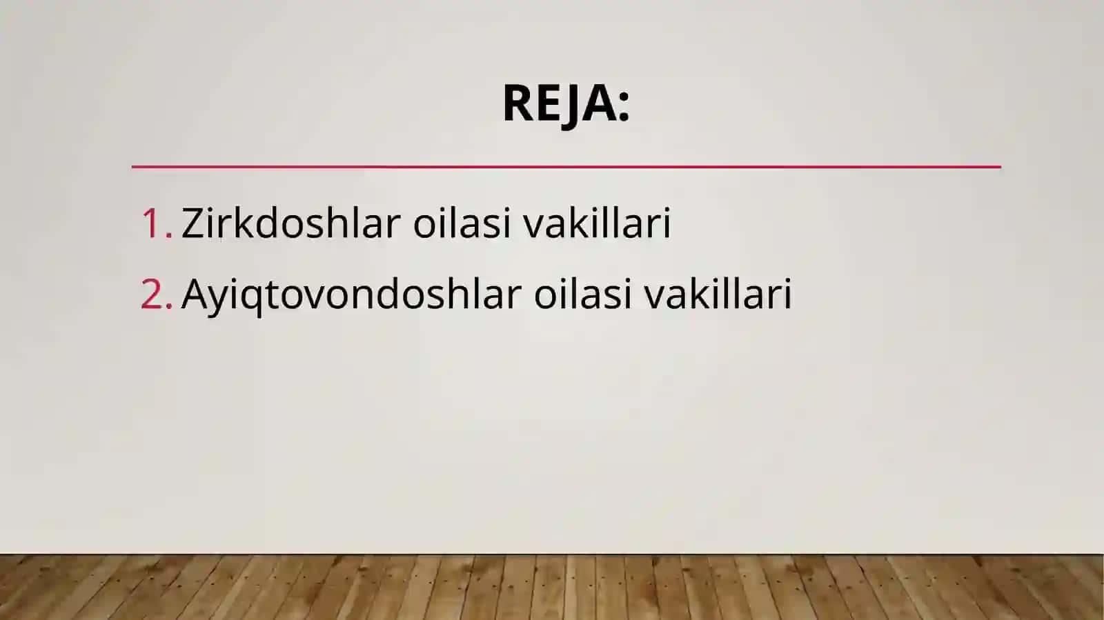 Zirkdoshlar va ayiqtovondoshlar oilasi turkumi turlari nomenklaturasini tahlili va oʻrganish qoidalari 3