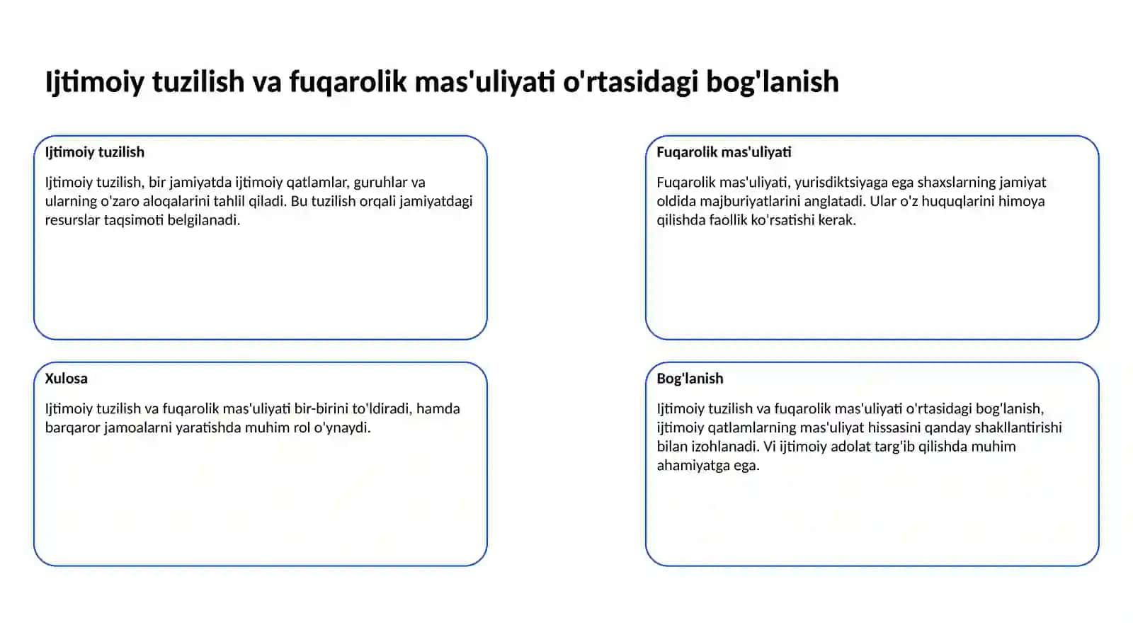 Jamiyatning ijtimoiy tuzilishida fuqarolarning o'zini o'zi boshqarish organlari faoliyati 3